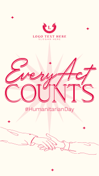 Humanitarian Day Doodles Instagram Reel Image Preview