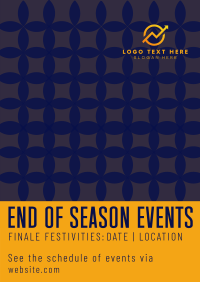 Modern Agnostic Season End Events Poster