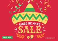 Cinco De Mayo Sale Postcard