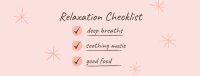 Relaxation Checklist Facebook Cover