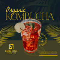 Organic Kombucha Instagram Post Image Preview