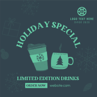 Holiday Special Drinks Instagram Post