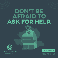 Ask for Help Instagram Post Design