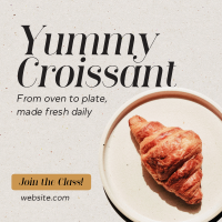 Baked Croissant Instagram Post Image Preview