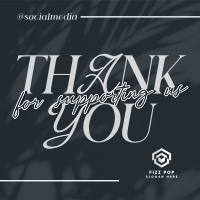 Minimalistic Thank You Instagram Post Image Preview