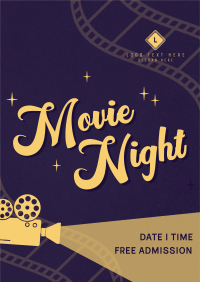 Film Movie Night Poster Design