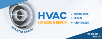 HVAC Services and Repair Facebook Cover Design