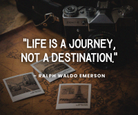 Life is a Journey Facebook Post