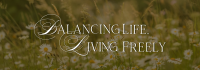 Balanced Life Motivation Tumblr Banner Design