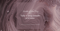 Artistic Relax Quote Facebook Ad