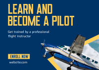 Flight Training Program Postcard
