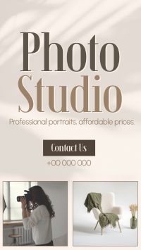 Elegant Photography Studio TikTok Video