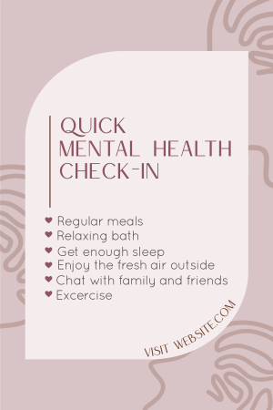 Mental Health Check Pinterest Pin Image Preview