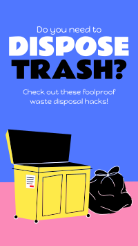 Disposing Trash? TikTok Video Design