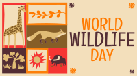 Paper Cutout World Wildlife Day Video Design