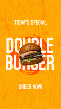 Double Burger Facebook Story