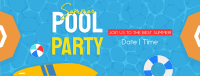 Summer Pool Party Facebook Cover Image Preview
