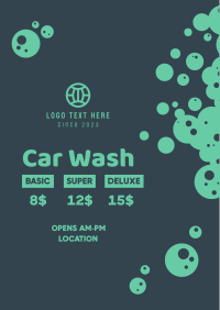 Car Wash Promotion Poster