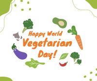 Happy Vegetarian Day Facebook Post