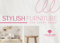 Stylish Furniture Store Postcard