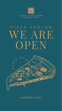 Pizza Parlor Open Facebook Story