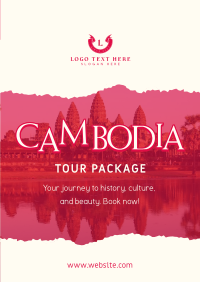 Cambodia Travel Poster