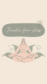 Breathe From Stress Instagram Story