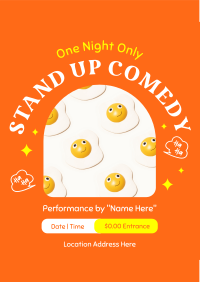 One Night Comedy Show Flyer