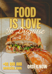 Food Love Quote Flyer