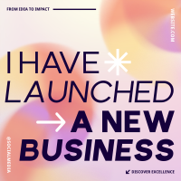 New Business Launch Gradient Instagram Post