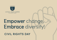 Empowering Civil Rights Day Postcard