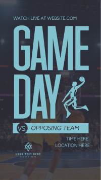 Basketball Game Day Facebook Story Design