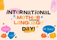 Doodle International Mother Language Day Postcard