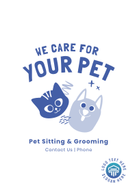 We Care For Your Pet Poster