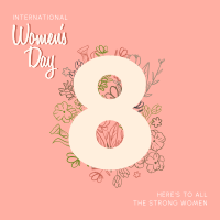 Women's Day Flowers Linkedin Post Design