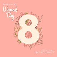 Women's Day Flowers Linkedin Post