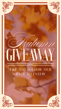 Autumn Giveaway Facebook Story