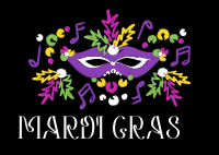 Mardi Gras Showstopper Postcard