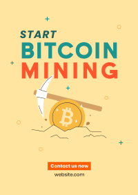 Start Crypto Mining Poster