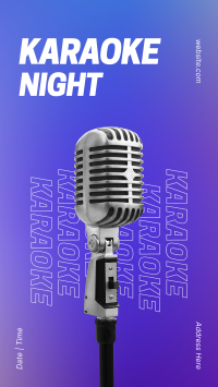 Karaoke Night Gradient Facebook Story