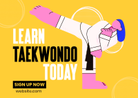 Taekwondo for All Postcard