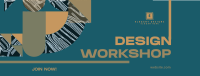 Modern Abstract Design Workshop Facebook Cover Image Preview