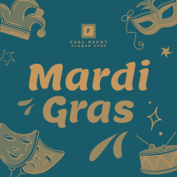 Mardi Gras Instagram Post Image Preview