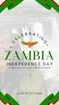 Zambia Independence Day Flag Instagram Reel Image Preview