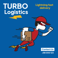 Turbo Logistics Instagram Post Design