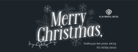 Ornamental Christmas Wishes Facebook Cover Image Preview