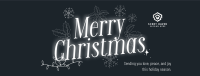 Ornamental Christmas Wishes Facebook Cover Image Preview