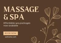 Massage Postcard example 4