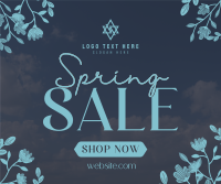 Spring Sale Flowers Facebook Post