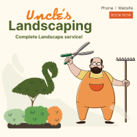 Uncle's Landscaping Instagram Post